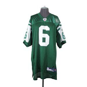 Reebok NFL Equipment men's #6 Sanchez NY Jets‎ football mesh jersey shirt 52